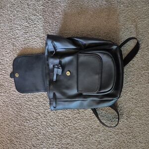 ana Black Backpack Purse